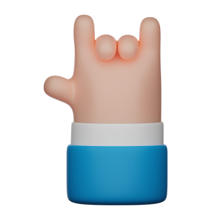 Eu te amo sinal de gesto com a mão  3D Icon