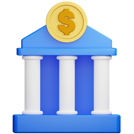 Banco dos eua  3D Icon