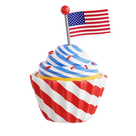 Cupcake dos EUA  3D Icon