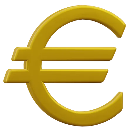 Euro Currency Currency 3 D Icon Illustration With Transparent Background 3D Icon