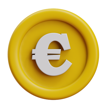 유로  3D Icon