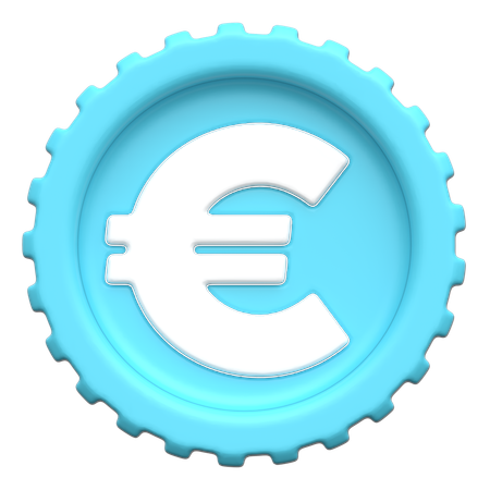 유로  3D Icon