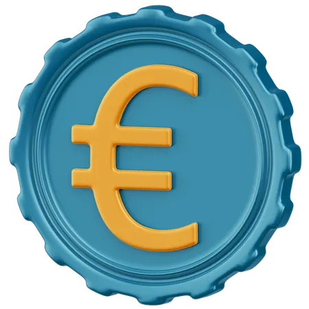 ユーロ  3D Icon