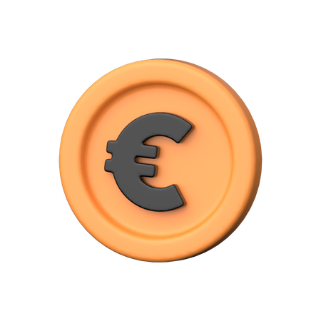 Euro  3D Icon