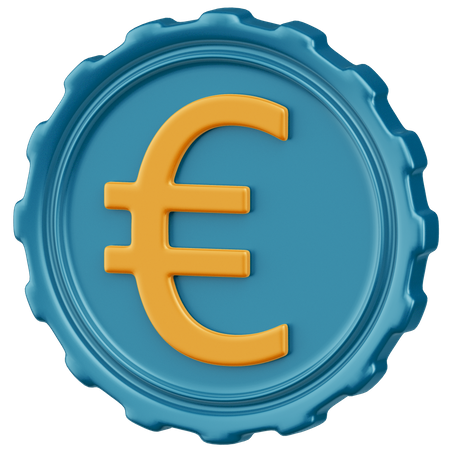 Euro  3D Icon