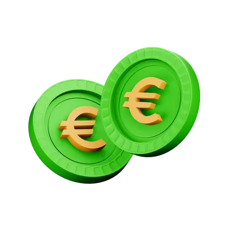 Euro  3D Icon