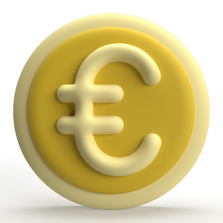 Euro  3D Icon