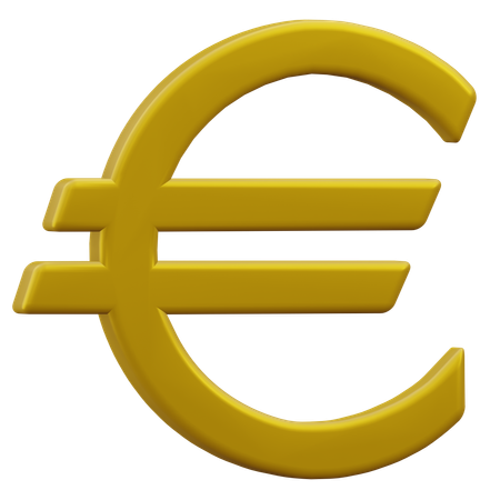 Euro  3D Icon