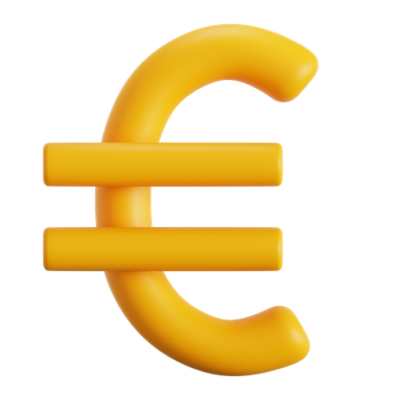 Euro  3D Icon