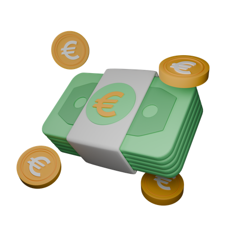 Euro  3D Icon