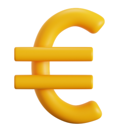 Euro  3D Icon