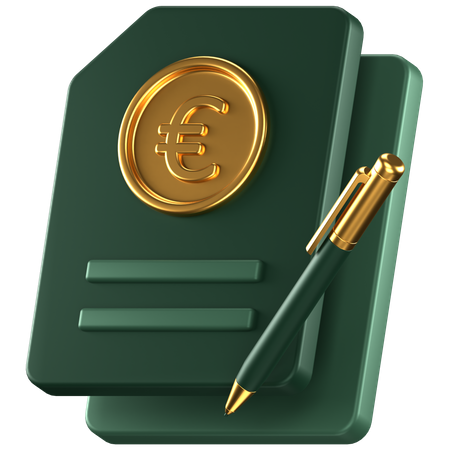 Euro  3D Icon