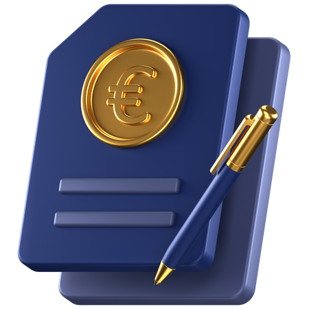 Euro  3D Icon
