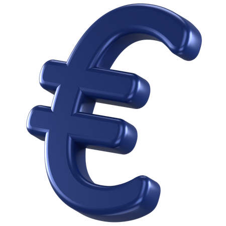 Euro  3D Icon