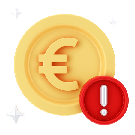 Euro Alert 3D Icon