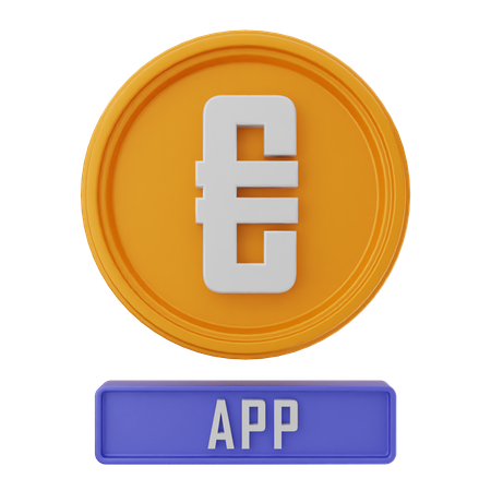 Euro App  3D Icon