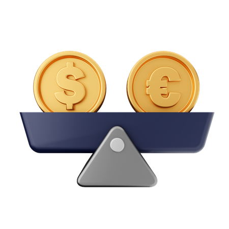 Euro Balance  3D Icon