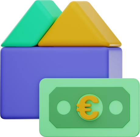 Banco euro  3D Illustration