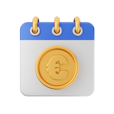 Euro Calendar  3D Icon