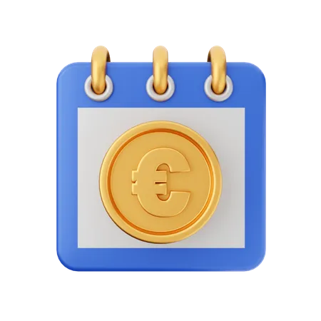 Euro Calendar  3D Icon