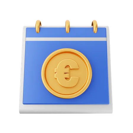 Calendário do euro  3D Icon