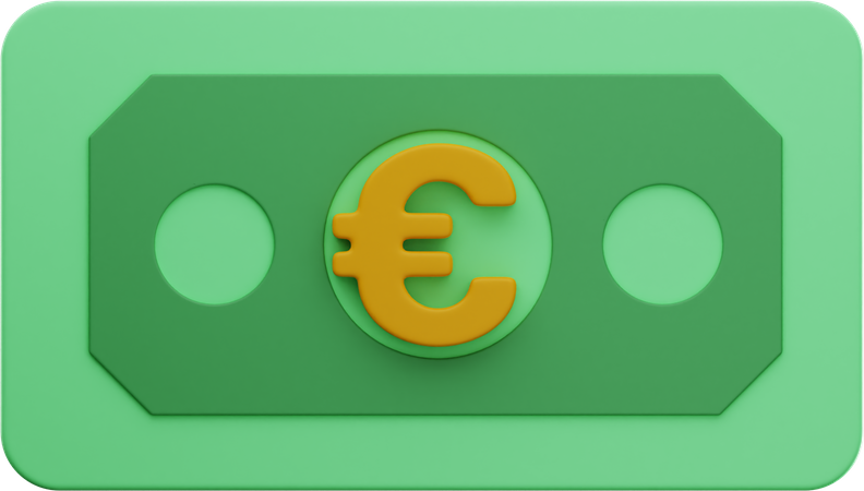 Euro Cash  3D Icon