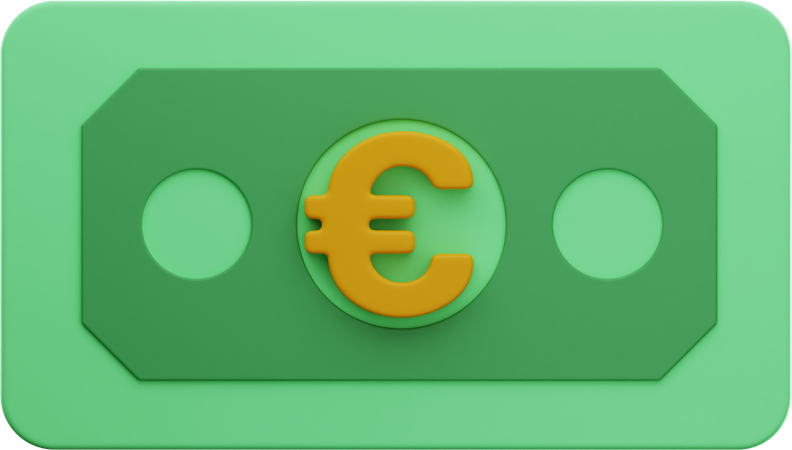 Euro Cash  3D Illustration