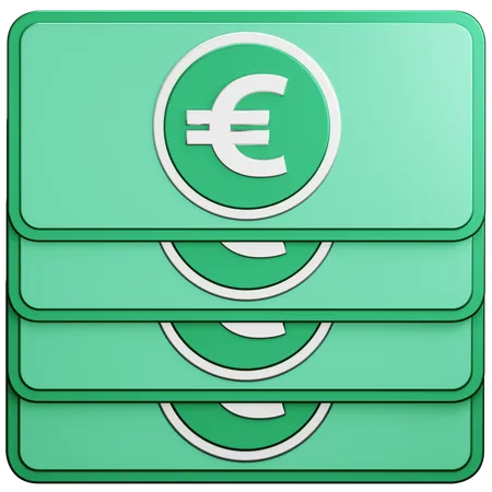 Euro-Bargeld  3D Icon