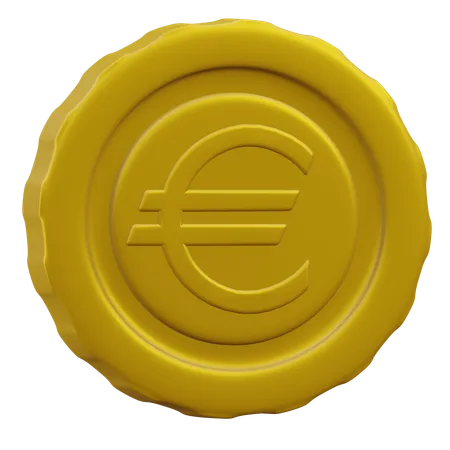 Euro Coin Currency 3 D Icon Illustration With Transparent Background 3D Icon