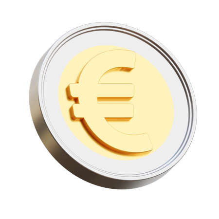Euro coin  3D Icon