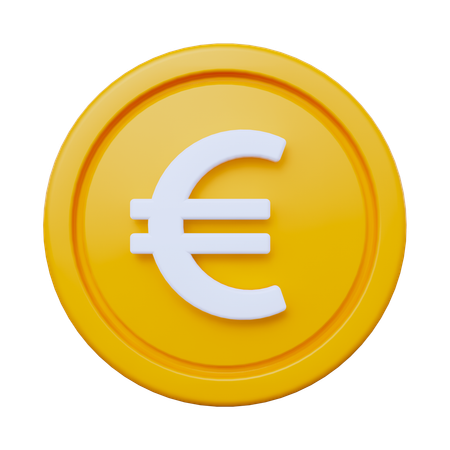 Euro Coin  3D Icon