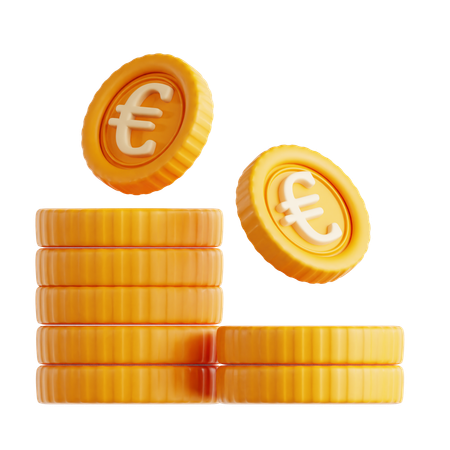 Euro Coin  3D Icon