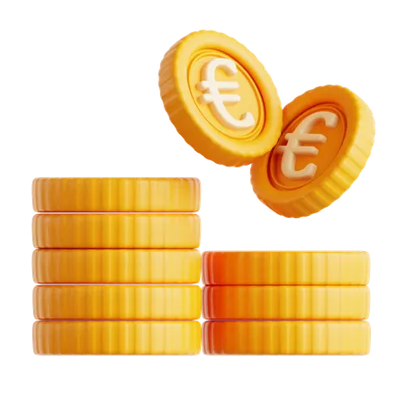 Euro Coin  3D Icon