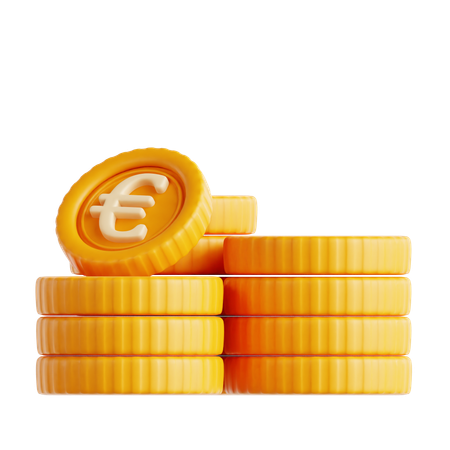 Euro Coin  3D Icon