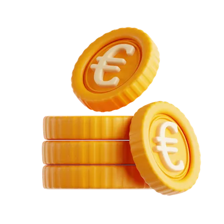 Euro Coin  3D Icon