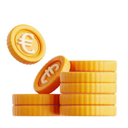 Euro Coin  3D Icon