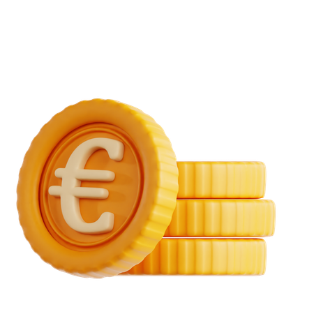 Euro Coin  3D Icon