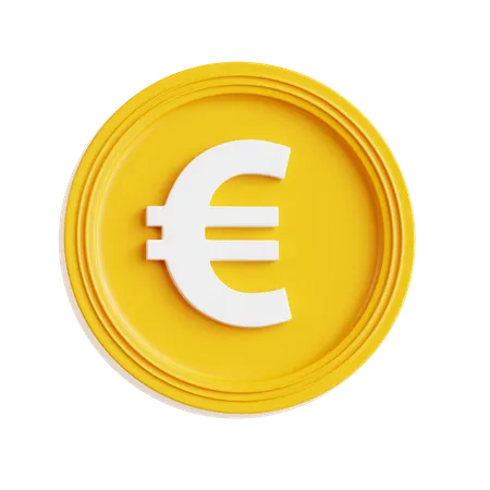 Euro Coin  3D Icon