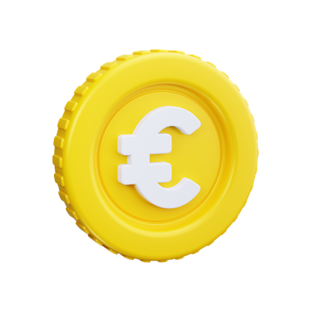 Euro Coin  3D Icon