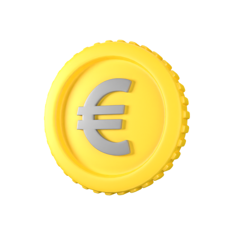 Euro Coin  3D Icon