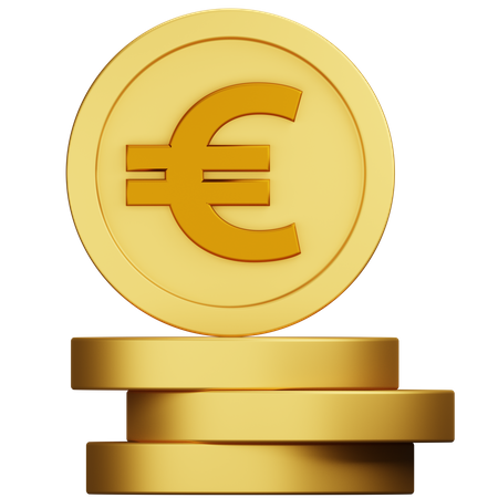 Euro Coin  3D Icon