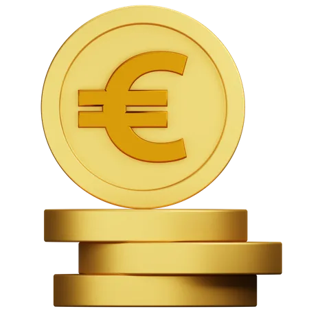 Euro Coin  3D Icon