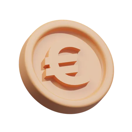 Euro Coin  3D Icon