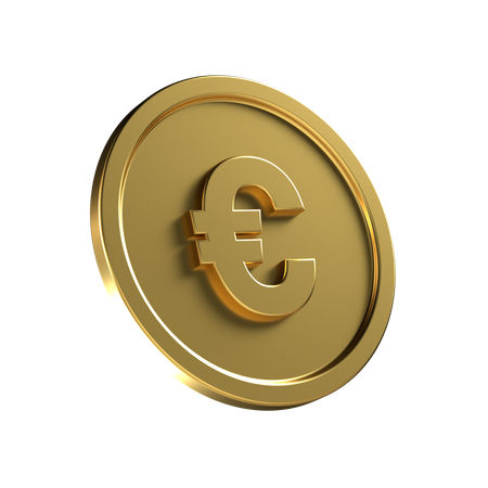 Euro Coin  3D Icon