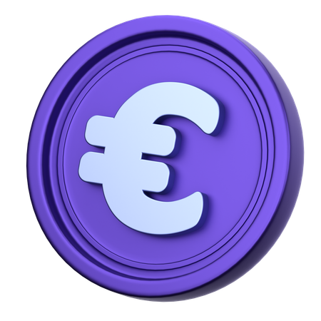 Euro Coin  3D Icon