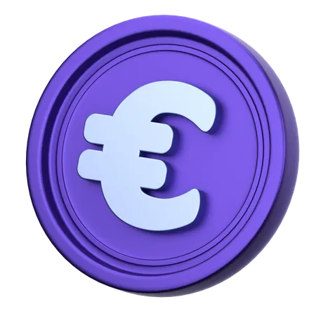 Euro Coin  3D Icon