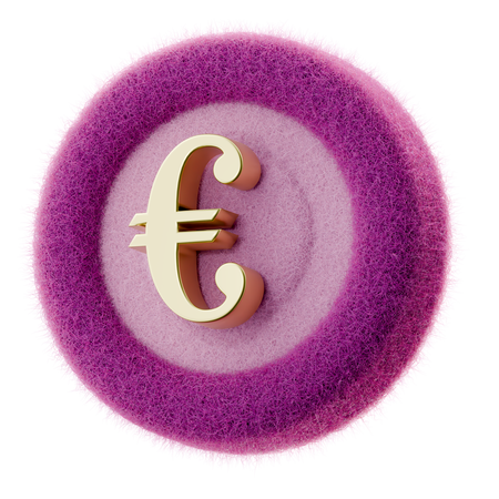 Euro Coin  3D Icon