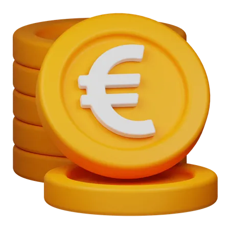 Euro Coin  3D Icon