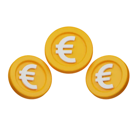 Euro Coin  3D Icon