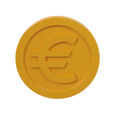 Euro Coin  3D Icon